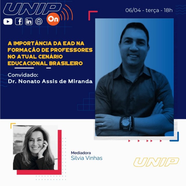 UNIP disponibiliza live sobre a importância da EAD na formação de professores