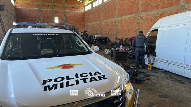 Polícia Rodoviária desmonta esquema de desmanche e recupera veículos em Santana de Parnaíba