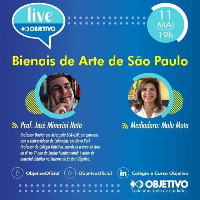 Objetivo promove live sobre as Bienais de Arte de São Paulo