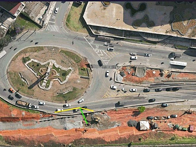 Rotatória da Praça das Artes, em Barueri, terá afunilamento de faixas neste fim de semana