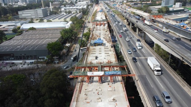 ViaOeste conclui penúltima aduela da Ponte Guilherme de Almeida