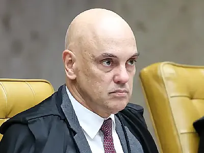 O ministro Alexandre de Moraes durante sessão plenária do Supremo Tribunal Federal (STF).
