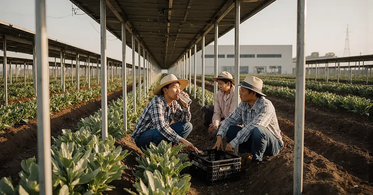Agrivoltaica ganha novo papel: proteger vidas sob calor extremo