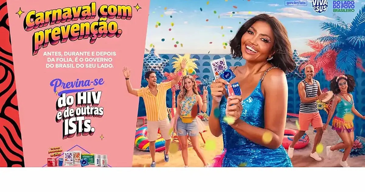 Ministério da Saúde lança campanha de carnaval 2026 reforçando uso de camisinha para prevenir ISTs entre jovens: 138 milhões distribuídos no SUS
