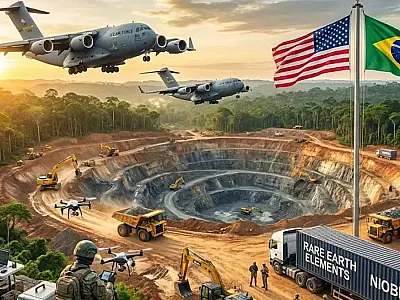 EUA miram Brasil como território estratégico após Venezuela e Groenlândia na disputa global por minerais críticos essenciais à tecnologia e defesa