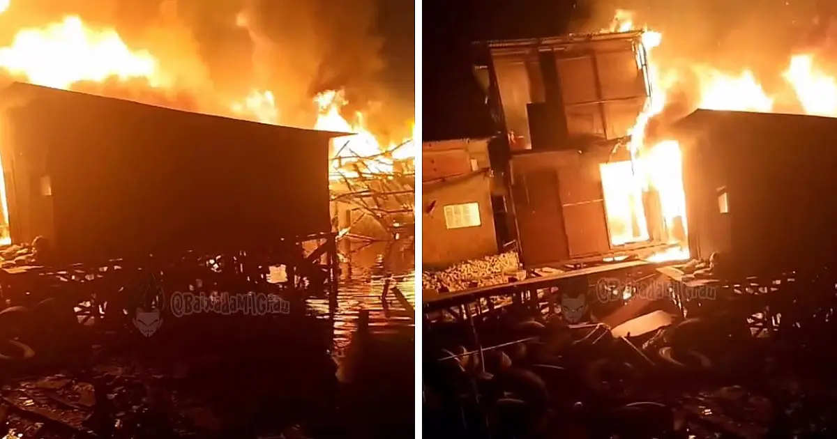 Incêndio destrói cinco barracos no Dique da Vila Gilda em Santos e reacende alerta sobre riscos em comunidade de palafitas no litoral paulista